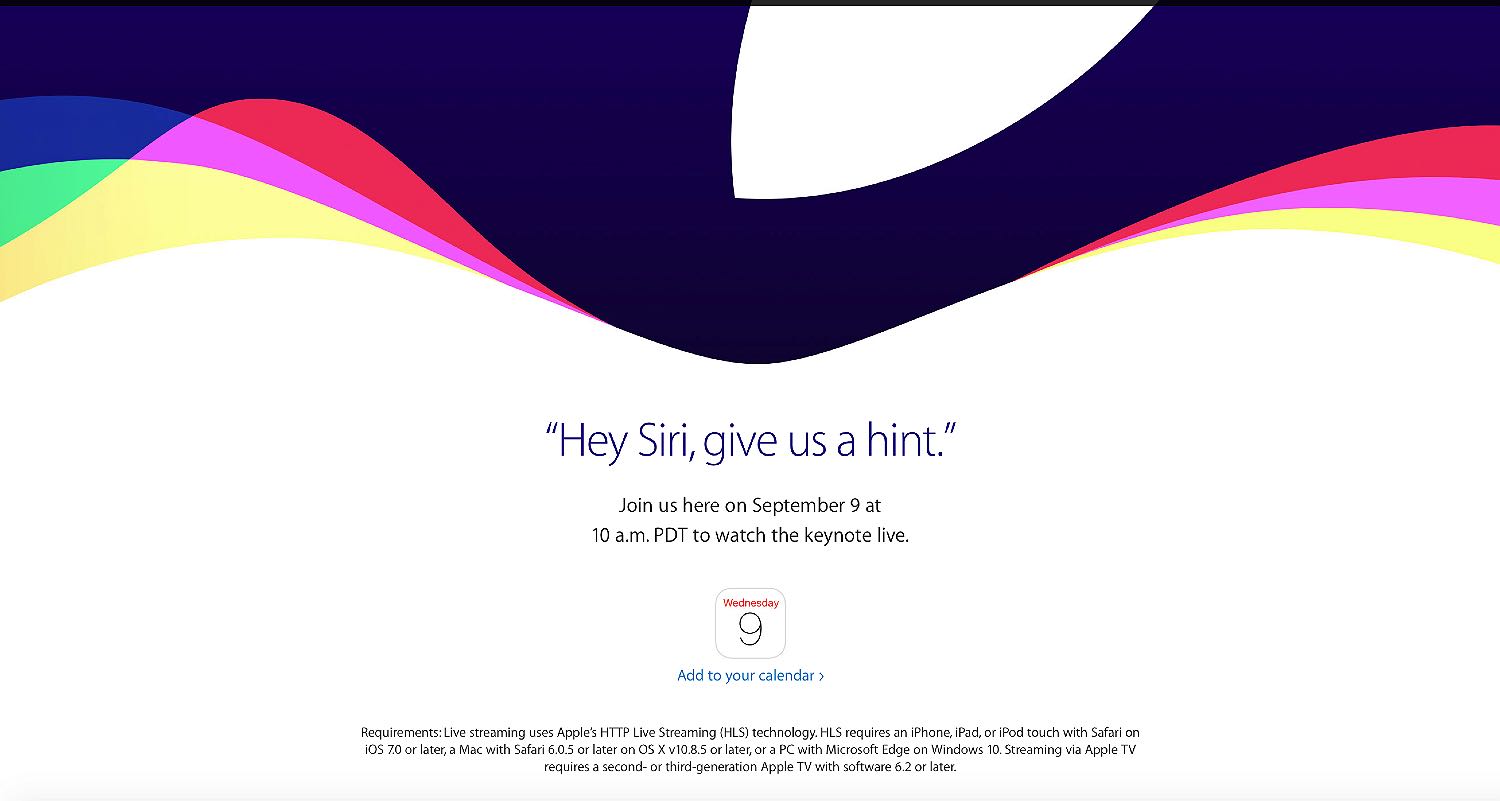 Apple's September event is today :: jamiebalfour.scot